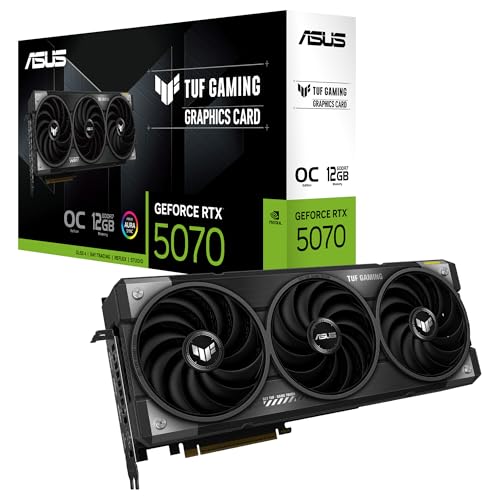 ASUS TUF GeForce RTX 5070 12GB GDDR7 OC Edition DLSS4 2*HDMI/3*DisplayPort PCi Ex 5.0 16x ASUS