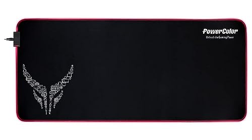 Power Color MPDR-1000 Red Devil RGB Mouse Pad 900x400 USB Powercolor