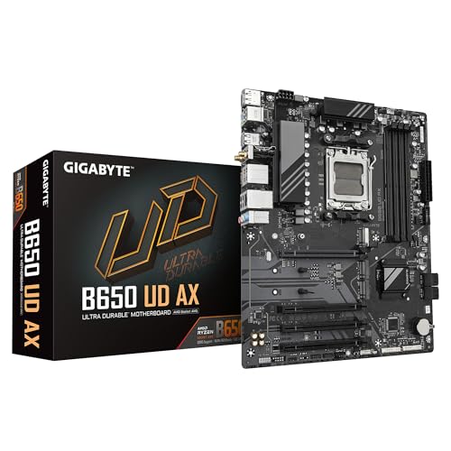 GIGABYTE B650 UD AX Wi-Fi AMD B650 4*DDR5 3*M.2 4*SataIII AM5 HDMI/DisplayPort ATX Gigabyte