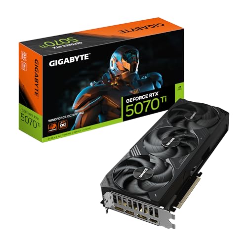 GIGABYTE GeForce RTX 5070 Ti WINDFORCE OC SFF 16GB GDDR7 DLSS4 1*HDMI/3*DisplayPort PCi Ex 5.0 16x Gigabyte