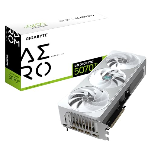 GIGABYTE GeForce RTX 5070 Ti AERO OC 16GB GDDR7 DLSS4 1*HDMI/3*DisplayPort PCi Ex 5.0 16x Gigabyte
