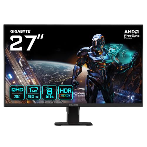 GIGABYTE GS27QA Monitor Gaming 27" SS IPS 180Hz QHD 1ms 2*HDMI/DisplayPort Gigabyte