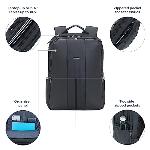 Rivacase 8165 Zaino Business per Notebook 15.6" Nero RIVACASE