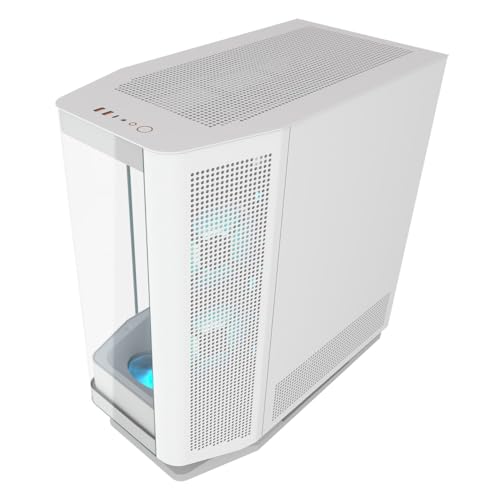 COUGAR FV270 White RGB Case Midi Tower Vetro Temprato No-Power E-ATX/CEB/ATX/mATX/Mini-ITX Cougar
