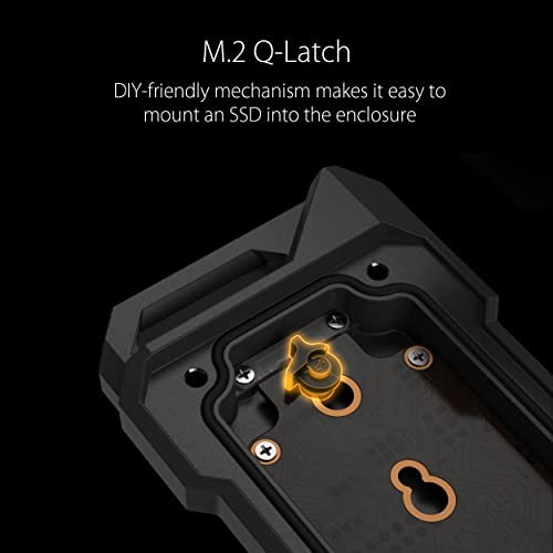 Asus TUF Gaming A1 HDD Enclosure M.2 PCIe NVMe M-Key 10Gbps Type-C ASUS