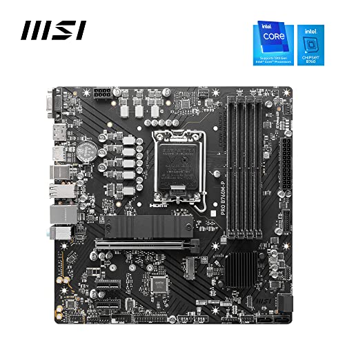 MSI PRO B760M-P Intel B760 4*DDR5 2*M.2 4*SataIII sk1700 HDMI/DisplayPort/VGA mATX MSI Microstar
