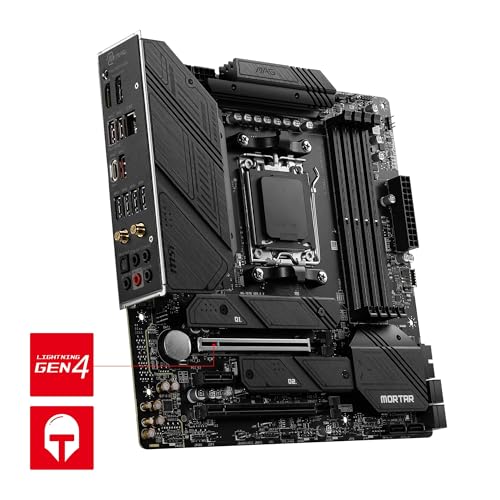 MSI MAG B650M Mortar Wi-Fi AMD B650 4*DDR5 2*M.2 6*SataIII skAM5 HDMI/DP mATX MSI Microstar