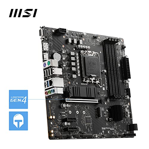 MSI PRO B760M-P Intel B760 4*DDR5 2*M.2 4*SataIII sk1700 HDMI/DisplayPort/VGA mATX MSI Microstar