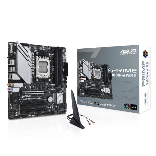 Asus Prime B650M-A WIFI II AMD B650 4*DDR5 2*M.2 4*SataIII AM5 HDMI/DisplayPort/VGA mATX ASUS