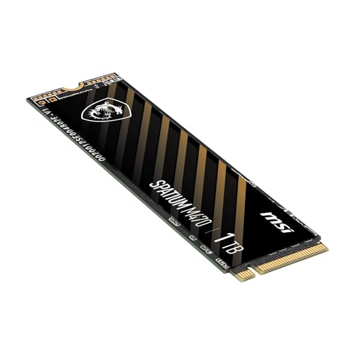 MSI Spatium M470 PRO SSD 1TB M.2 NVMe PCIe 4.0 6000/4500 MB/s MSI Microstar