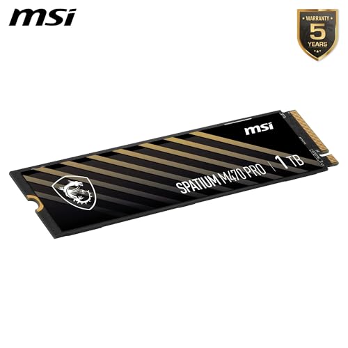 MSI Spatium M470 PRO SSD 1TB M.2 NVMe PCIe 4.0 6000/4500 MB/s MSI Microstar