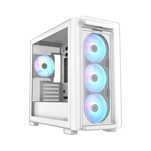 Asus A21 Plus TG ARGB White Mini Tower No-Power Vetro Temperato minITX/mATX ASUS