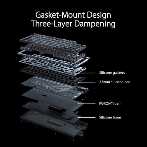 Asus ROG Azoth White Tastiera da Gaming RGB USB/Bluetooth/RF Layout IT ASUS