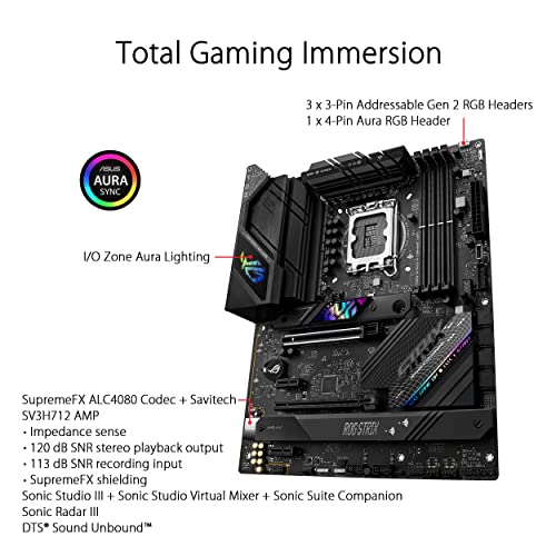 Asus Rog Strix B760-F Gaming WiFi INTEL B760 4*DDR5 3*M.2 4*SataIII sk1700 HDMI/Displayport ATX ASUS
