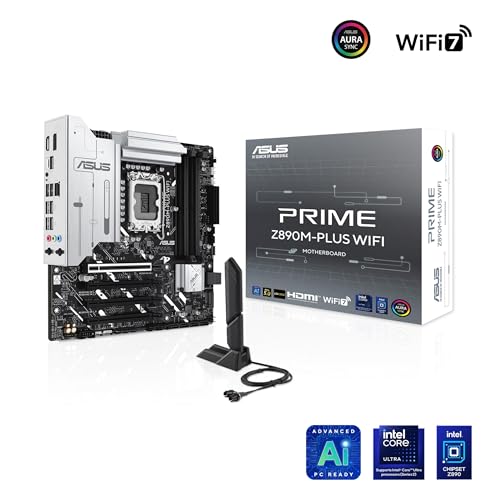 Asus Prime Z890M-PLUS WIFI Intel Z890 4*DDR5 3*M.2 6*SataIII sk1851 HDMI/DisplayPort mATX ASUS