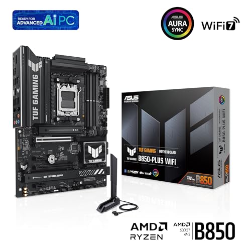 ASUS TUF Gaming B850-PLUS Wi-Fi AMD B850 4*DDR5 3*M.2 4*SataIII AM5 HDMI/DisplayPort ATX ASUS