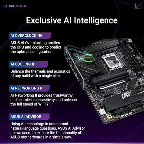 Asus ROG Strix Z890-F Gaming WIFI Intel Z890 4*DDR5 5*M.2 4*SataIII sk1851 HDMI/DisplayPort ATX ASUS