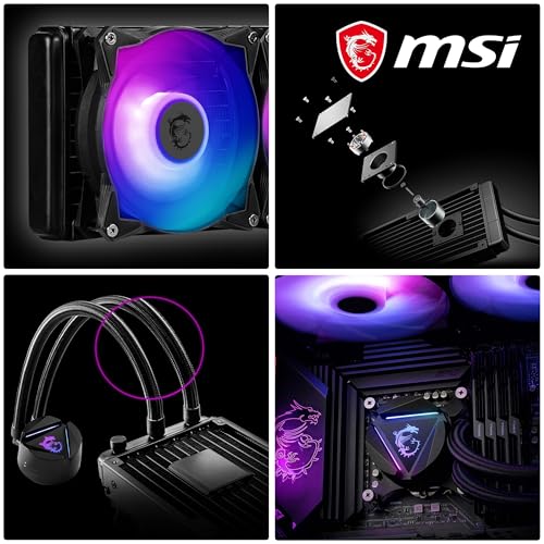 MSI MAG CoreLiquid 240R V2 ARGB CPU Liquid Cooler Intel 1851/1700/1200 AMD AM4/AM5 - MAG-CRLQD-240R2 Dissipatore CPU MSI Microstar