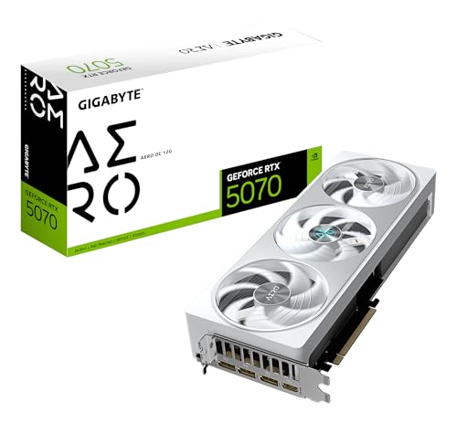 GIGABYTE GeForce RTX 5070 AERO OC 12GB GDDR7 DLSS4 1*HDMI/3*DisplayPort PCi Ex 5.0 16x Gigabyte