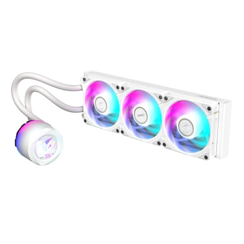 GIGABYTE AORUS Waterforce X II 360 White ARGB CPU Liquid Cooler Intel 1851/1700/1200 AMD TR4/AM5/AM4/sTR5 Gigabyte
