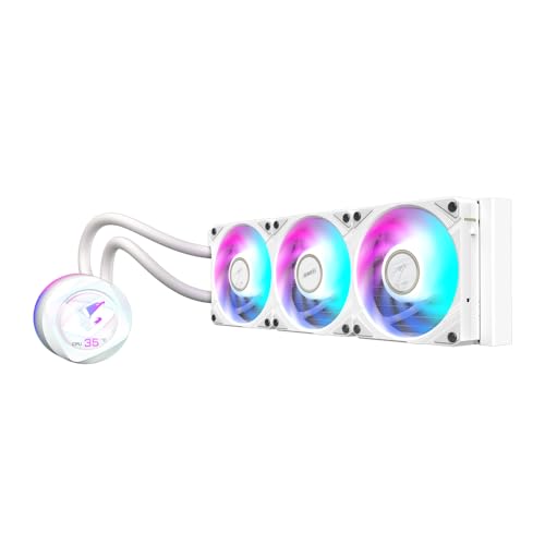 GIGABYTE AORUS Waterforce X II 360 White ARGB CPU Liquid Cooler Intel 1851/1700/1200 AMD TR4/AM5/AM4/sTR5 Gigabyte