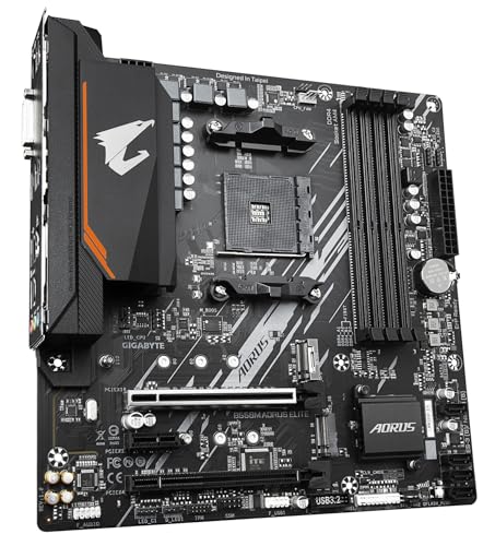 Gigabyte B550M Aorus Elite AMD B550 4*DDR4 2*M.2 4*SataIII skAM4 DVI/HDMI mATX Gigabyte