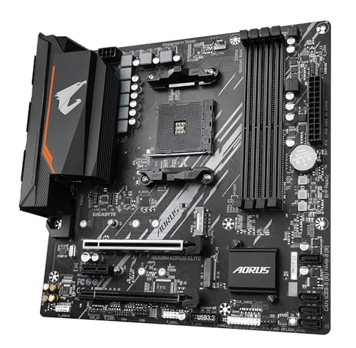 Gigabyte B550M Aorus Elite AMD B550 4*DDR4 2*M.2 4*SataIII skAM4 DVI/HDMI mATX Gigabyte