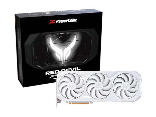 PowerColor Red Devil Spectral White Radeon RX 9070 XT 16GB GDDR6 HDMI/3*DisplayPort PCi Ex 5.0 16x Powercolor