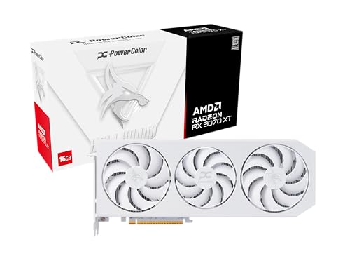 PowerColor Hellhound Spectral White Radeon RX 9070 XT 16GB GDDR6 HDMI/3*DisplayPort PCi Ex 5.0 16x Powercolor
