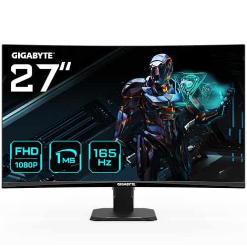 Gigabyte GS27F Monitor 27" IPS 165Hz Full HD 1ms HDR 2*HDMI/DisplayPort Gigabyte