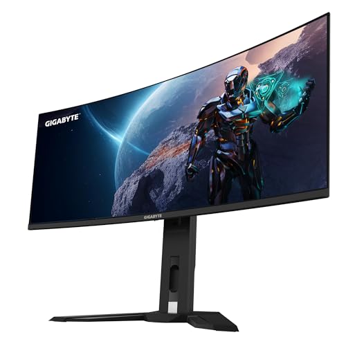 GIGABYTE MO34WQC Monitor Curvo 34" OLED 175Hz WQHD 0,03ms Multimediale Hub USB 2*HDMI/DisplayPort Gigabyte