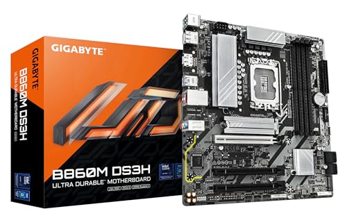 GIGABYTE B860M DS3H Intel B860 4*DDR5 2*M.2 4*SataIII sk1851 HDMI/2*DisplayPort mATX Gigabyte
