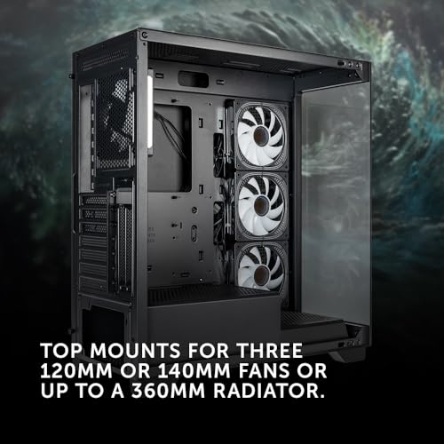 Kolink Unity Peak ARGB Case Mid-Tower Vetro Temperato No-Power minITX/mATX/ATX Kolink