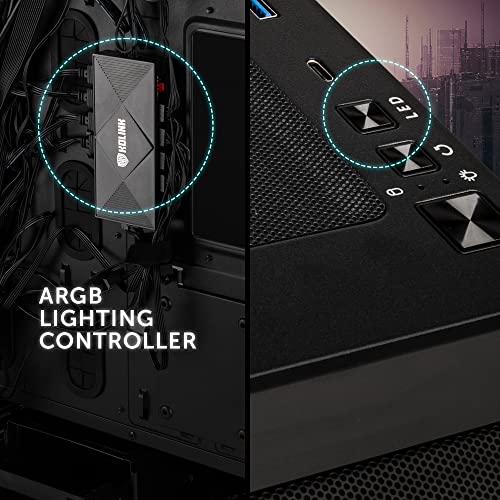 Kolink Citadel Mesh ARGB Midi Tower Vetro Temperato No-Power minITX/mATX/ATX/E-ATX Kolink
