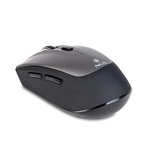 NGS Frizz BT Mouse Ottico BT/Wi-Fi 1600DPI 5 Tasti Ambidestro Grigio NGS