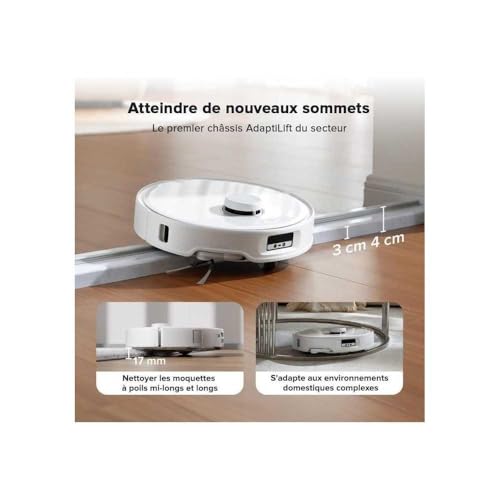 Roborock Qrevo Curv White Aspirapolvere Robot con Navigazione Intelligente e Stazione di Pulizia RoboRock