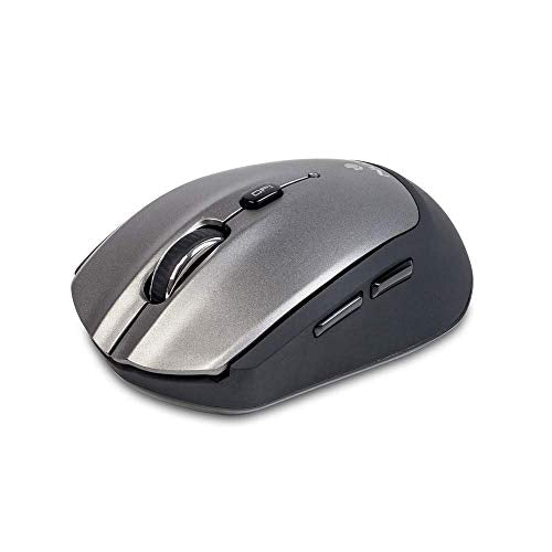 NGS Frizz BT Mouse Ottico BT/Wi-Fi 1600DPI 5 Tasti Ambidestro Grigio NGS