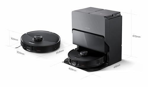 Roborock S8 MaxV Ultra Black Aspirapolvere Robot con Stazione di Pulizia Wi-Fi RoboRock