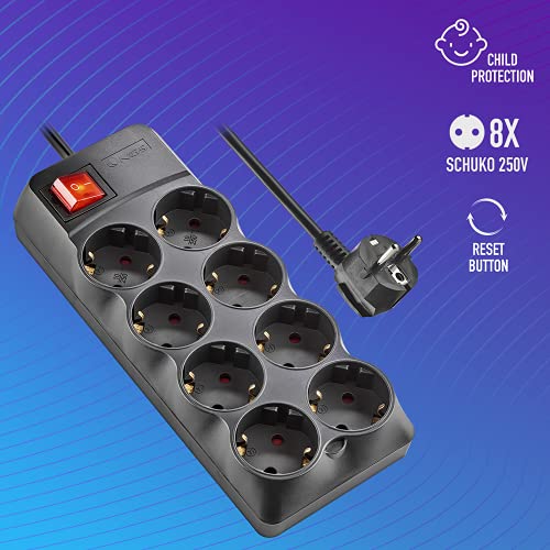 NGS Surge Pole 800 Multipresa 8*Schuko NGS