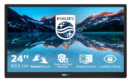 Philips 242B9T Monitor Touch 23.8" IPS 60Hz FullHD 5ms Multimediale USB VGA/DVI/HDMI/DP Philips