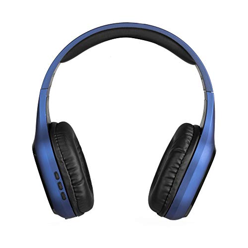 NGS Artica Sloth Cuffie Bluetoot con cavo e senza cavo, Musica e Chiamate, Nero, Blu NGS