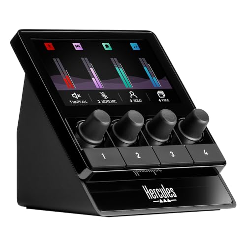 Hercules Stream 100 Controller audio 4 Tasti Nero Hercules