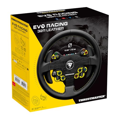 Thrustmaster Evo Racing 32R Leather Add-On 25 Tasti Xbox One/ Xbox Series/PC/PS4/PS5 Nero Thrustmaster