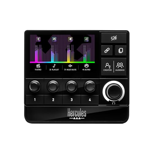 Hercules Stream 200 XLR Controller Audio 9 pulsanti Nero Hercules