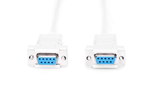 Digitus cavo Null Modem Seriale RS232 Crossover F/F 9 poli 1.8MT - Disponibile in 2-4 giorni lavorativi DIGITUS
