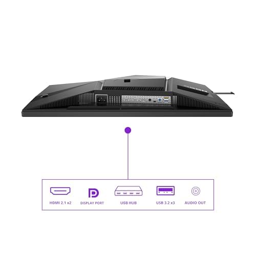 AOC Agon Pro AG326UDMonitor 31,5" QD-OLED 165Hz 4K 0,03ms Multimediale Pivot Hub USB 2*HDMI/DisplayPort AOC