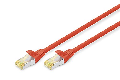 Digitus DK1644A005R Cavo Patch RJ45 Cat6A Doppia Schermatura 0.5m Rosso DIGITUS