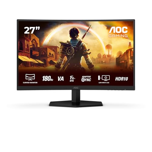 AOC C27G42E Monitor Curvo 27" Fast VA 180Hz Full HD 1ms Multimediale 2*HDMI/DisplayPort AOC