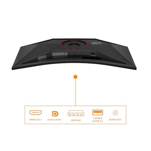 AOC CU34G4Z Monitor Curvo 34" Fast VA 240Hz WQHD 1ms Hub USB 2*HDMI/DisplayPort AOC