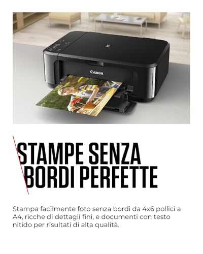 Canon PIXMA MG3650S Multifunzione InkJet a Colori Stampa/Copia/Scan A4 Wi-Fi 5.7ipm Nero CANON